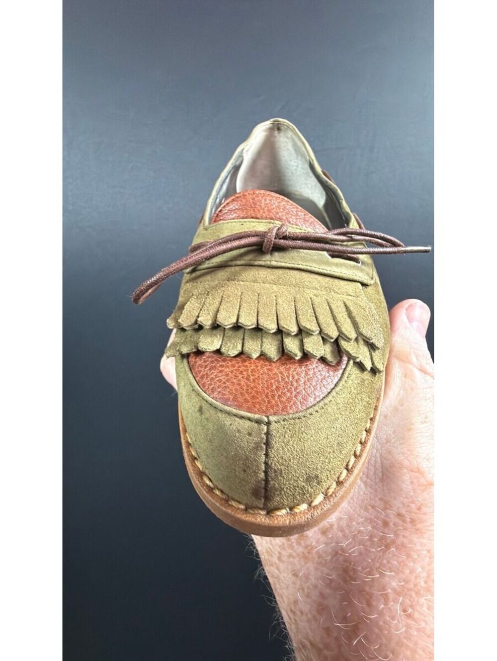 Christian Dior Sport Green Loafers Size 5.5 W - Picture 2 of 8